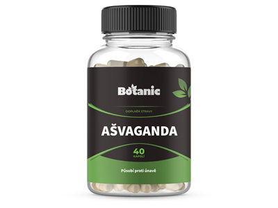 Ašvaganda - Extrakt z koreňa s 2,5% whitanaloidů v kapsuliach