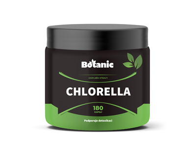 Chlorella - Prášok z riasy v kapsuliach