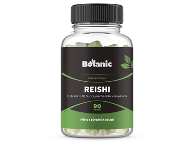 Reishi - Extrakt s 30% polysacharidov v kapsuliach